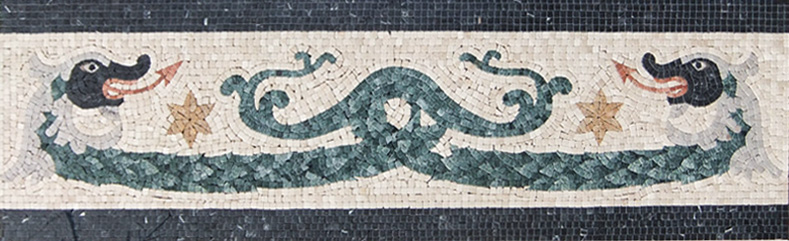 Tile Mosaic Borders by Mosaics Lab
