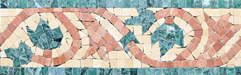 Border tiles by Mosaics Lab