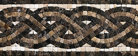 Marble mosaic borders by Mosaics Lab