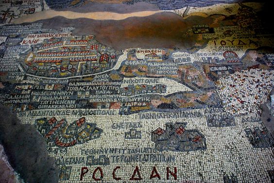 The Holy Land Mosaic Art. Mosaic Art Destination Jordan. 