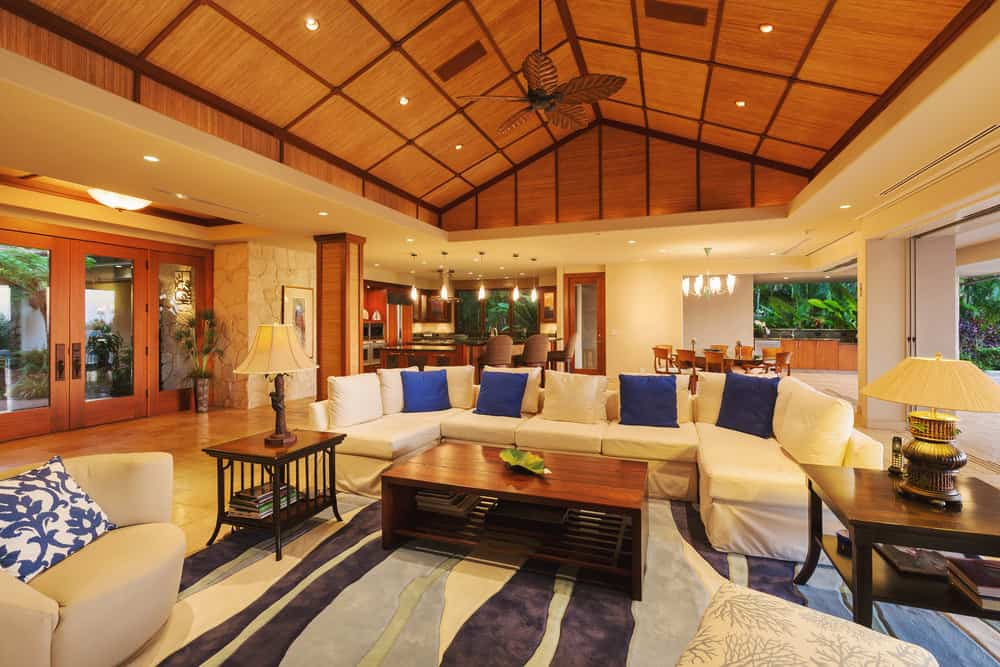 Open floor interiors