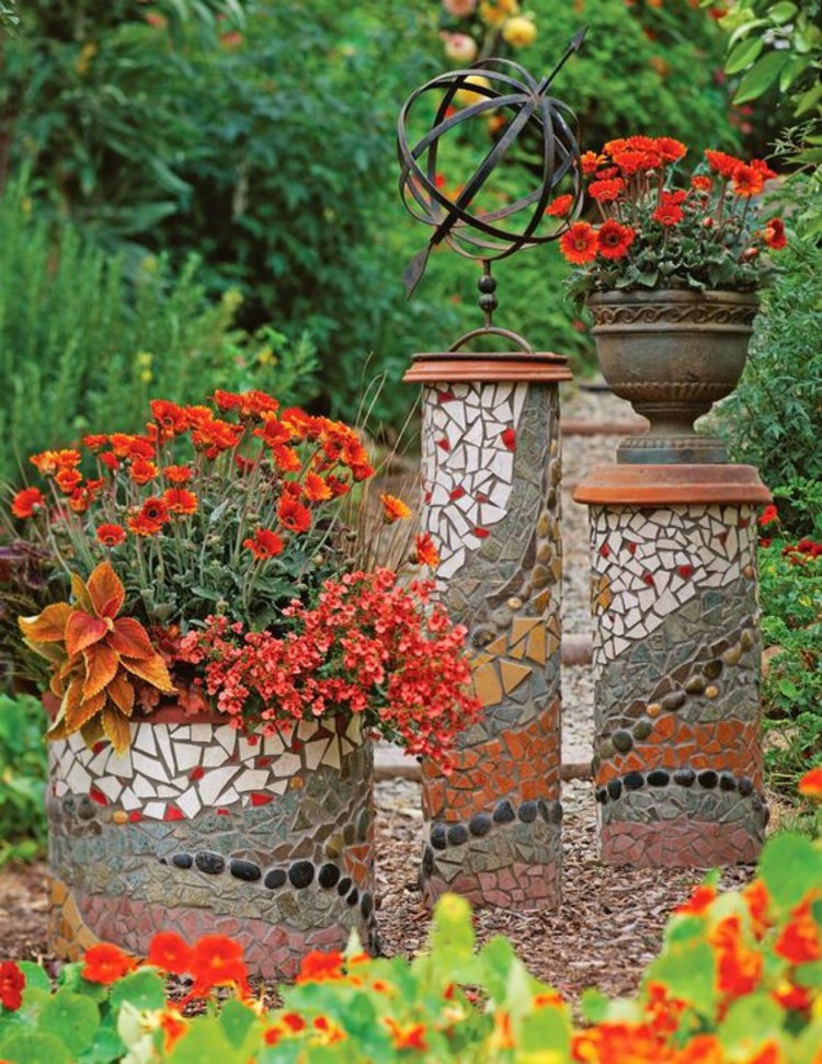 Garden Mosaic Design inspiration by Mosaics Lab