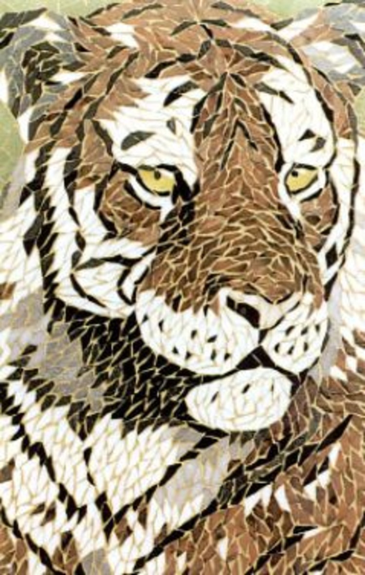 Tiger Mosaic Art