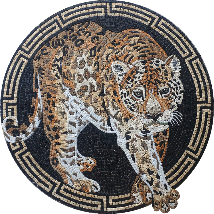 Tiger Mosaic Medallion Designs