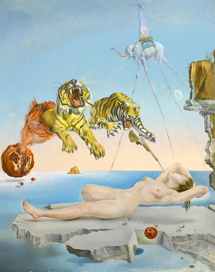 Dream Caused by the fight of a bee by Salvador Dali