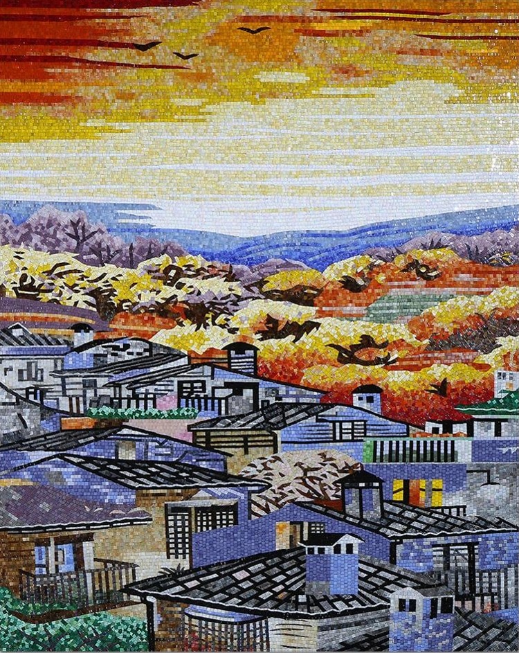 Fall Mosaic Artworks, Tiles Mosaic Designs, Mosaic Tiles