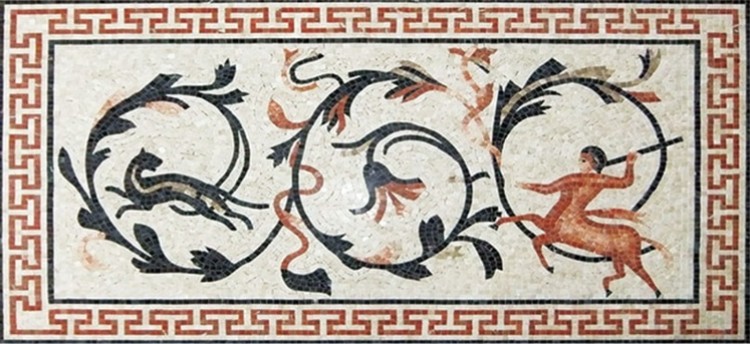 Roman Mosaic Mural Design by Mosaics Lab