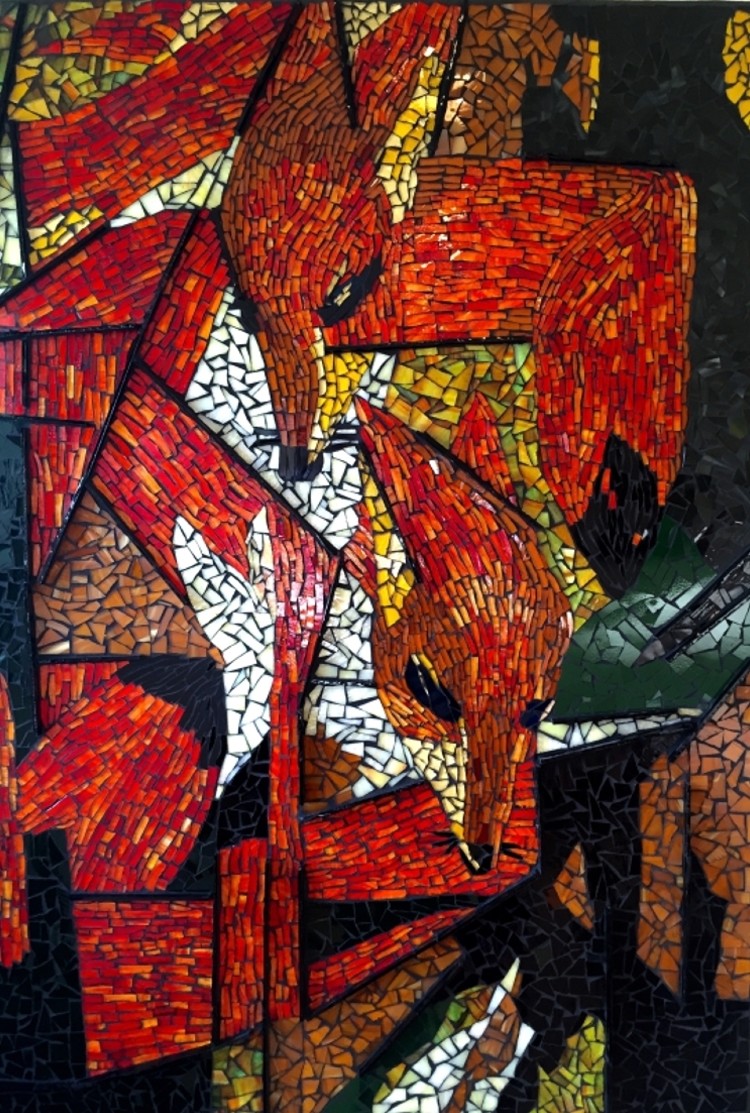 Gorgeous glass mosaic artwork