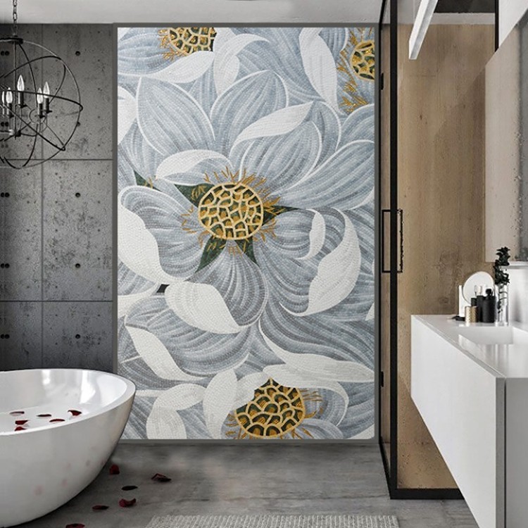 Mosaic bathroom backsplash Artworks and Bathroom Mosaic Tiles