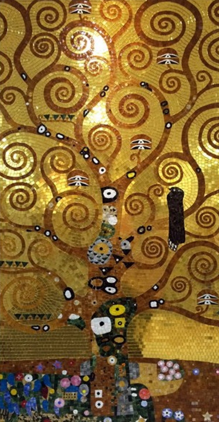 The tree of life mosaic mural by mosaics lab