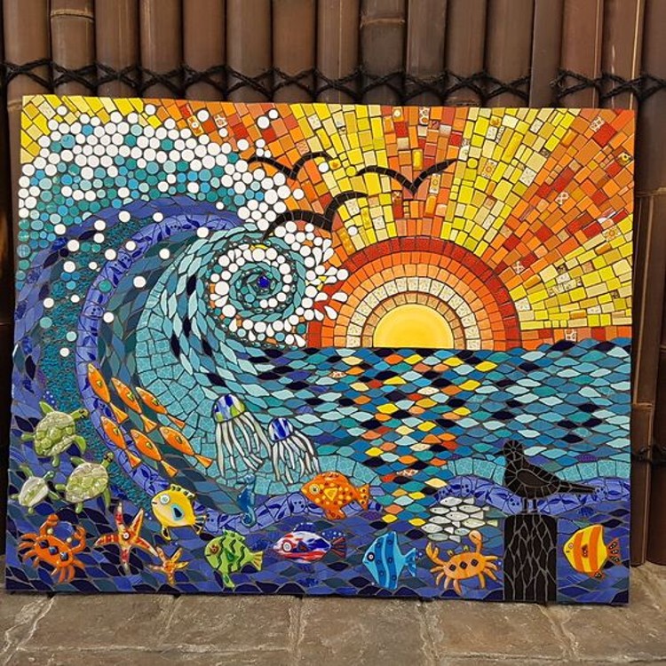 Mural mosaic art and mural designs