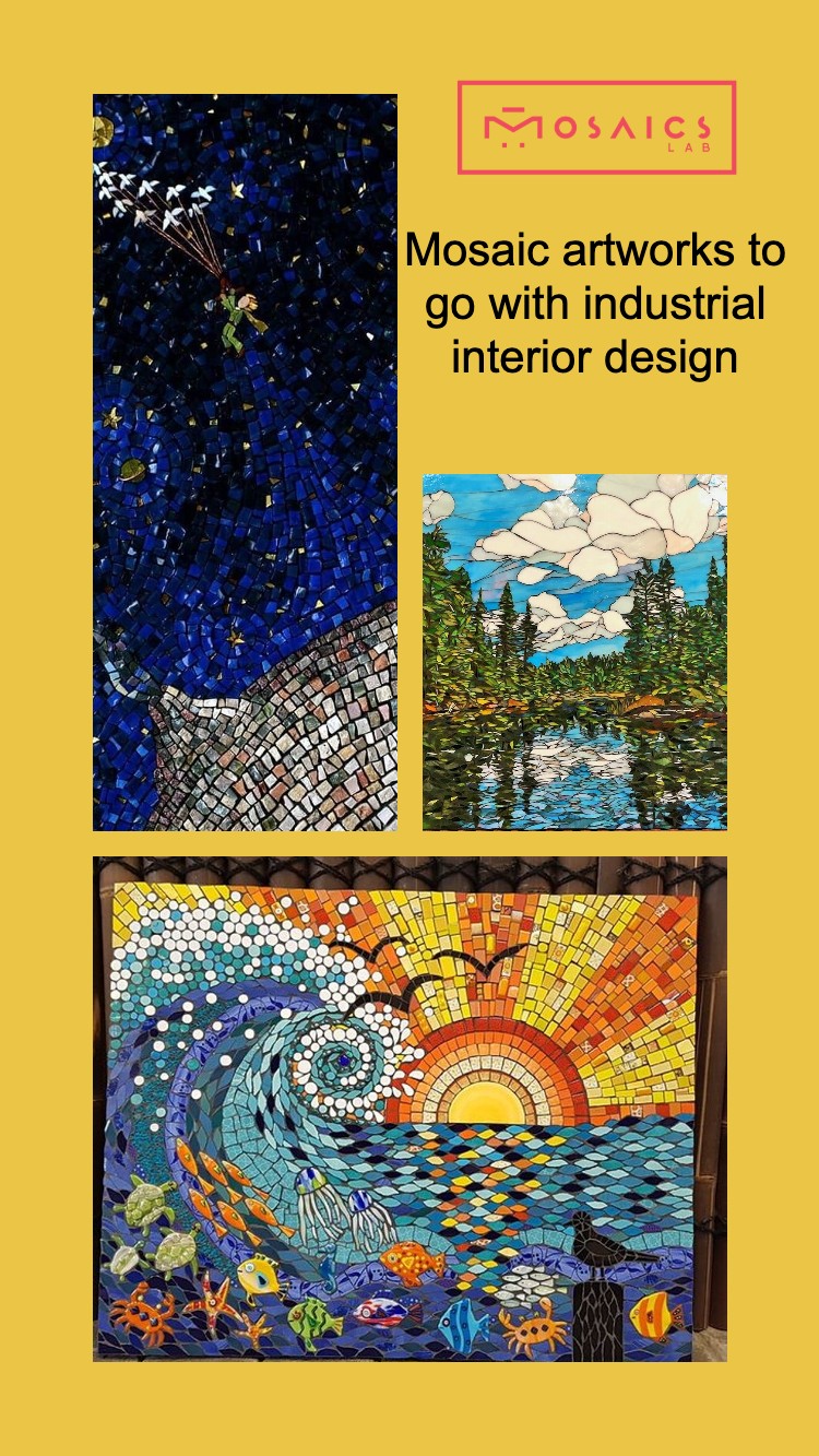 mosaic mural designs, Industrial designs