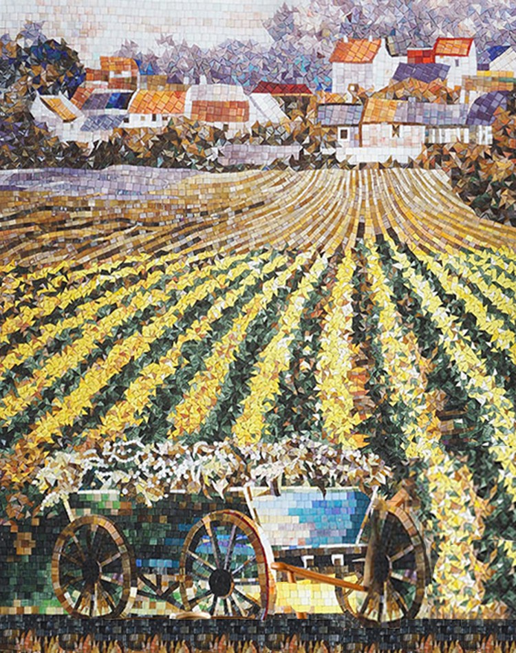 Gorgeous Mosaic landscape and Mosaic murals.