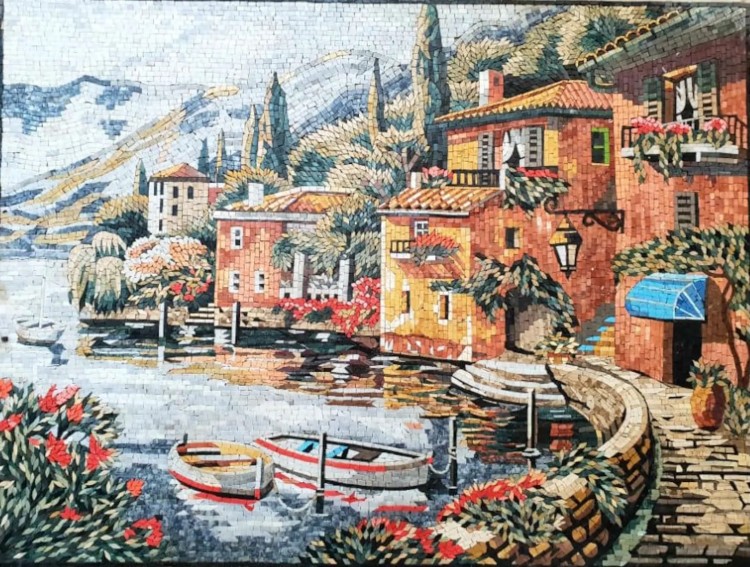 Gorgeous Mosaic landscape and Tile Mosaic murals.