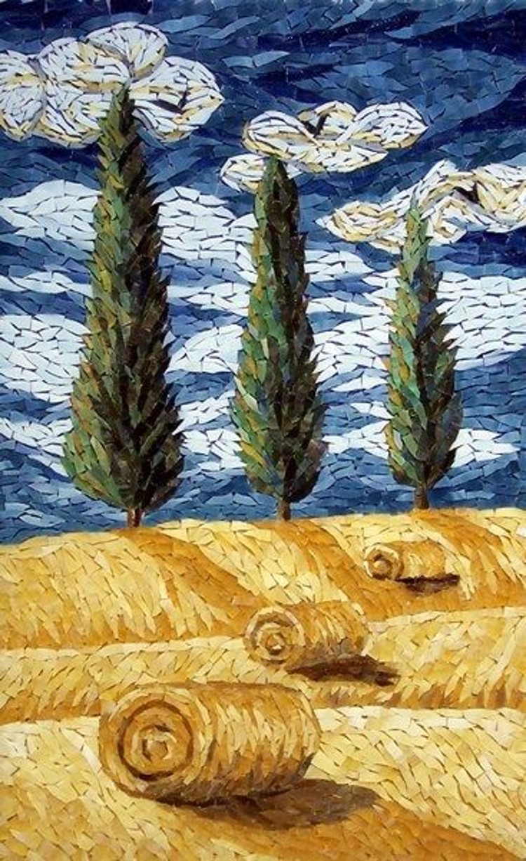Beautiful Mosaic landscape and Tile Mosaic artwork.