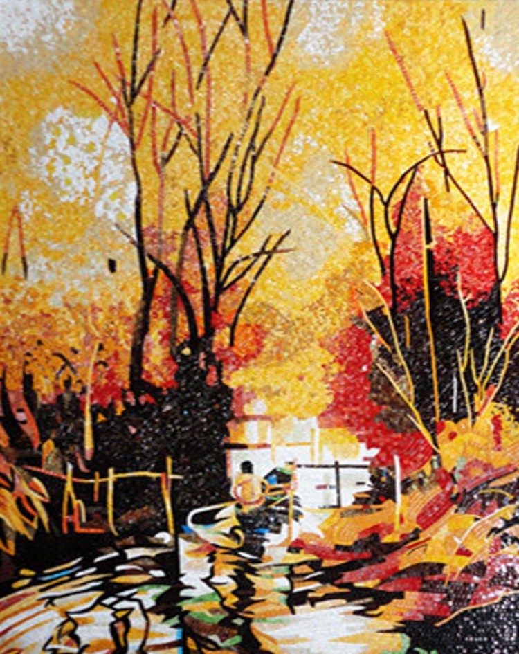 Gorgeous Mosaic landscape and Tile Mosaic murals.