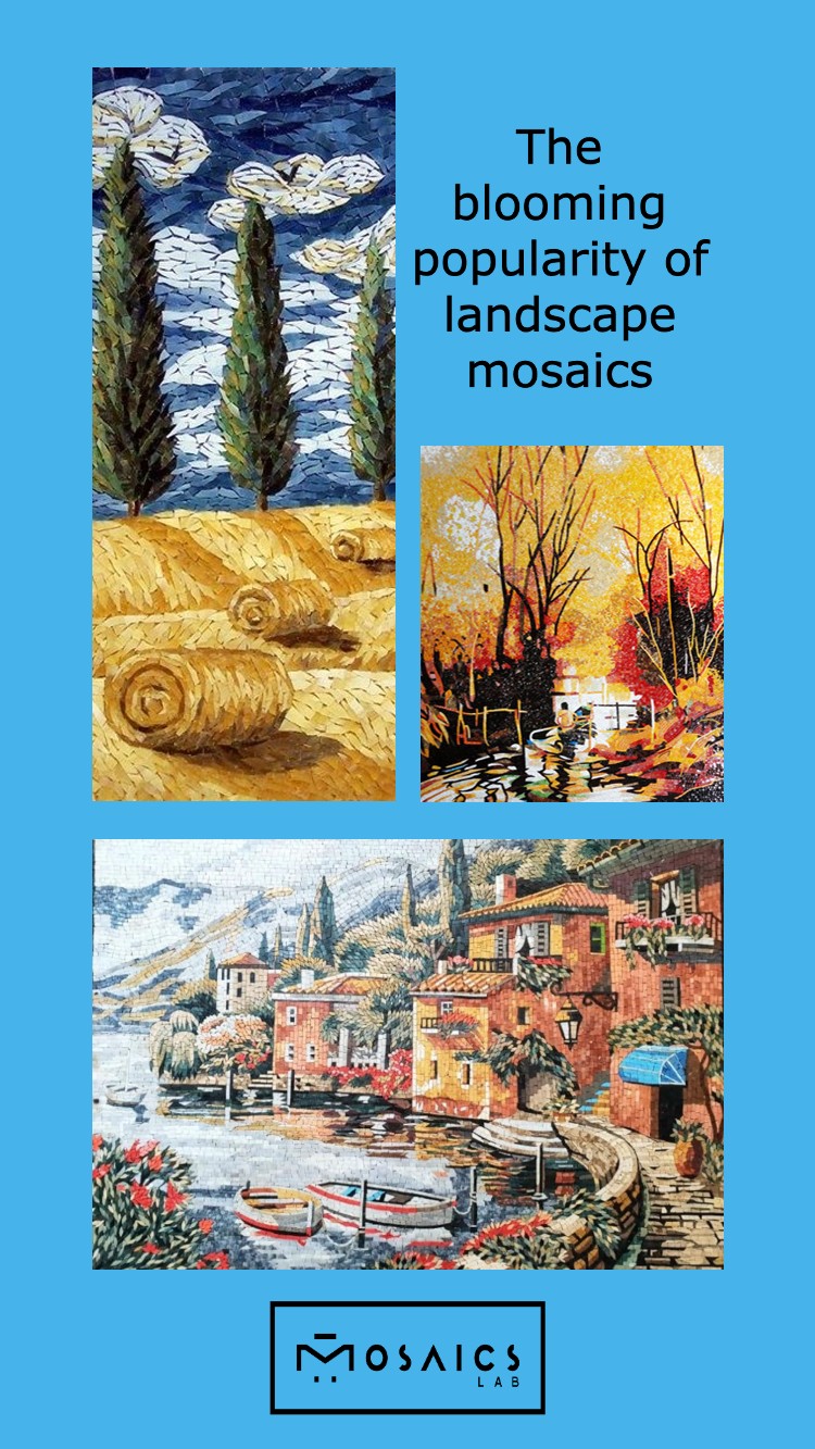 Gorgeous Mosaic landscape and Mosaic murals.