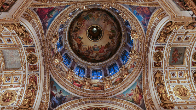 Gorgeous Mosaic Murals at Saint Isaac's Cathedral