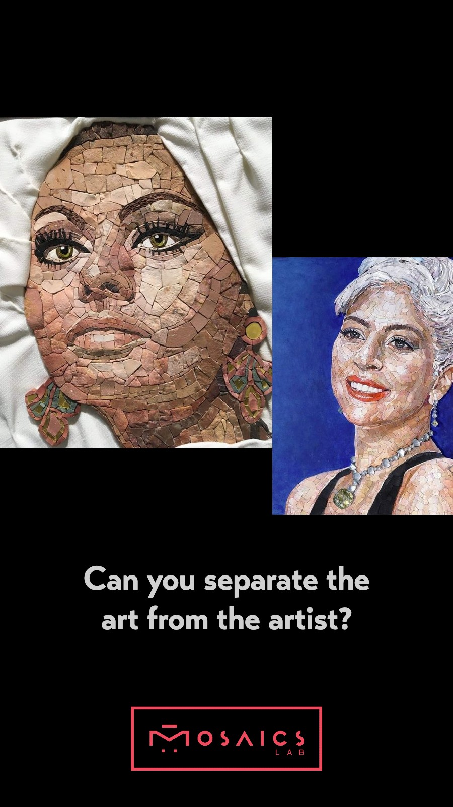 Mosaic Mural Portrait by Mosaics Lab