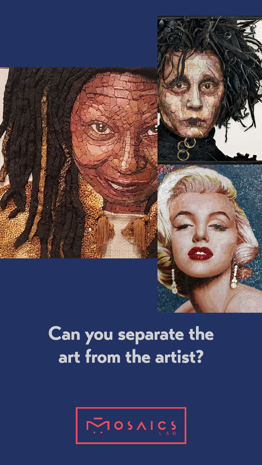 Mosaic Mural Portrait Designs by Mosaics Lab