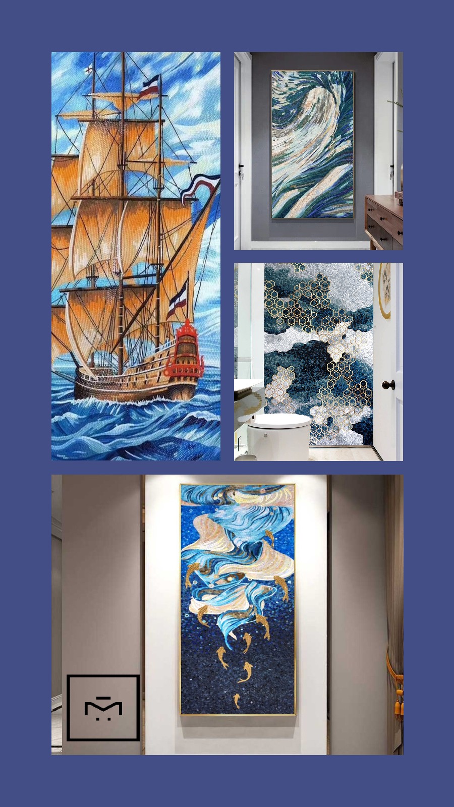 Mosaic Mural Artwork, Mosaic Mural Design, Mosaic Murals