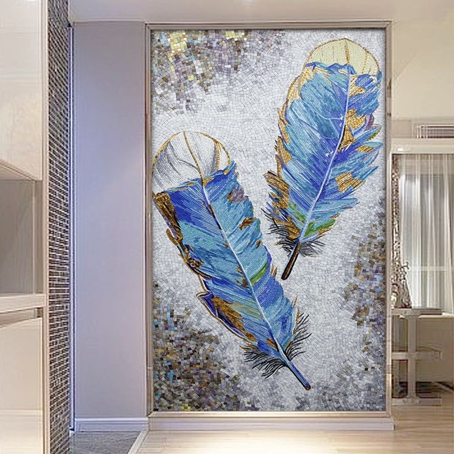 Contemporary Asian Mosaic Murals by Mosaics Lab