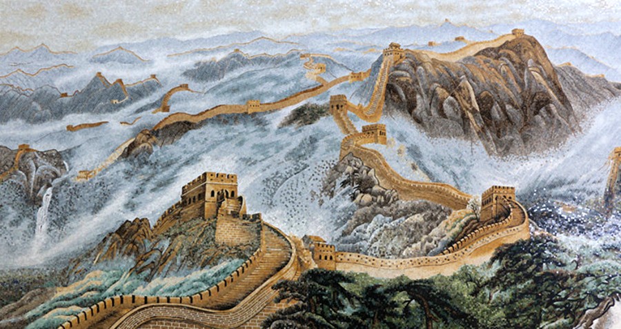 Asian Mosaic Mural Artworks and Mural Design