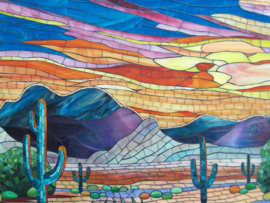 Scenery_Mosaic_Mural - Scenery_Mosaic_Artwork - Sky_Mosaic_Design