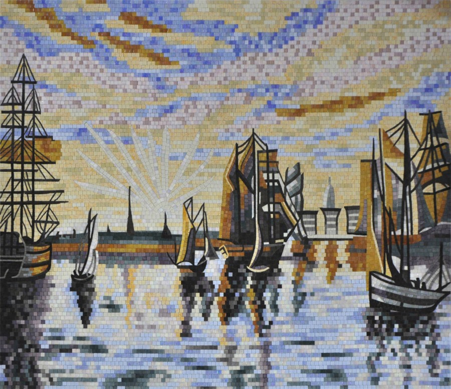 Scenery_Mosaic_Mural - Scenery_Mosaic_Artwork - Sky_Mosaic_Design