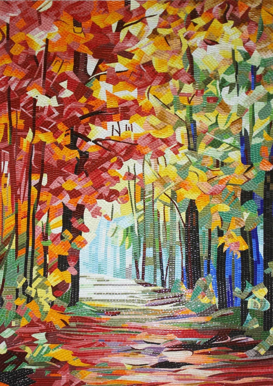 Handmade_Mosaic_Mural - Mosaic_Wall_Art - Mosaic_Wall_Design