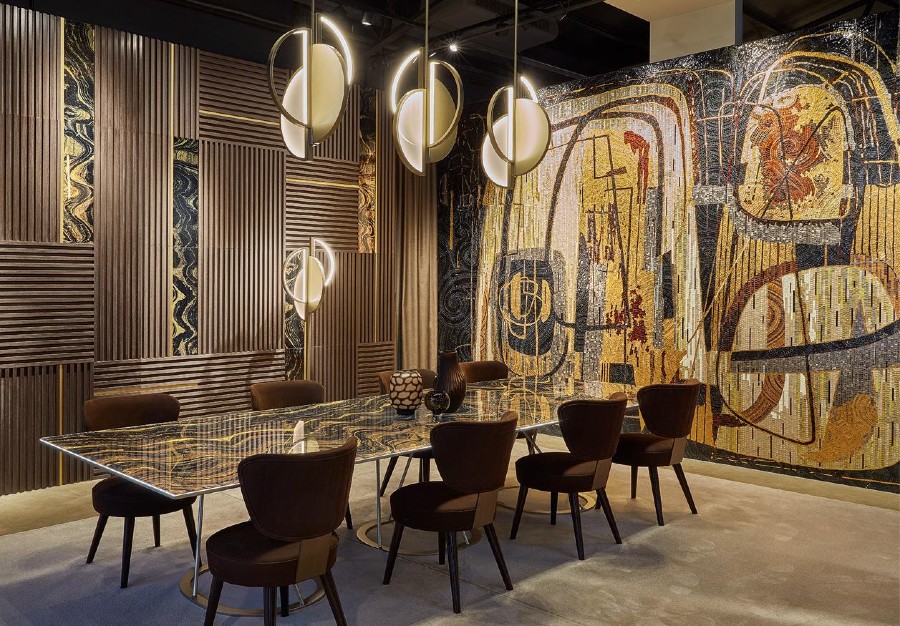 Gorgeous mosaic mural design and artwork
