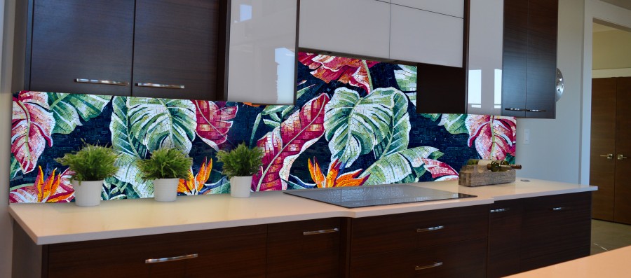 Stunning kitchen mosaic backsplash and kitchen tiles
