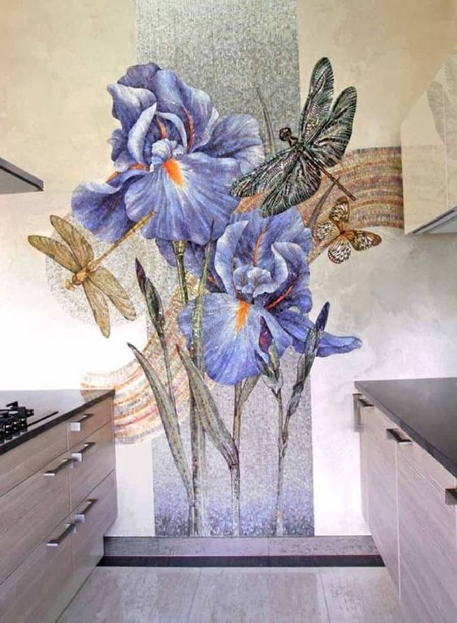 Glass mosaic backsplash. Glass_Mosaic_Mural - Mosaic_Mural_Artwork - Mosaic_Mural_Design