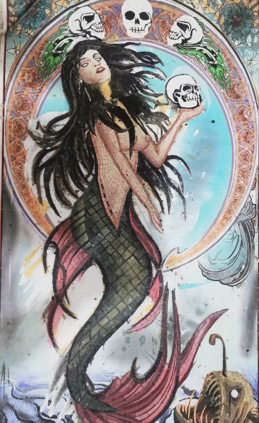 Mosaic_Artworks - Mermaid_Mosaic_Design - Fantasy_Mosaic_Art