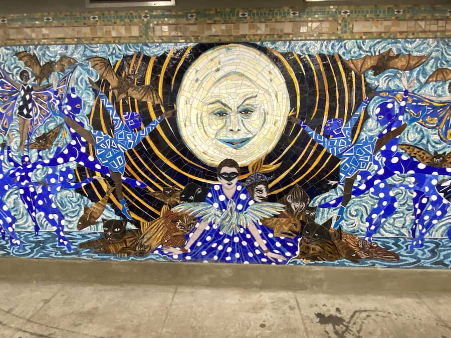 New Mosaic Subway Art at The Grand Street Station in Brooklyn